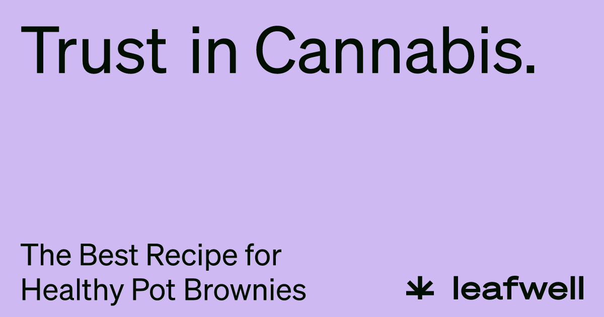 Healthy Pot Brownie Recipe Make Edibles at Home